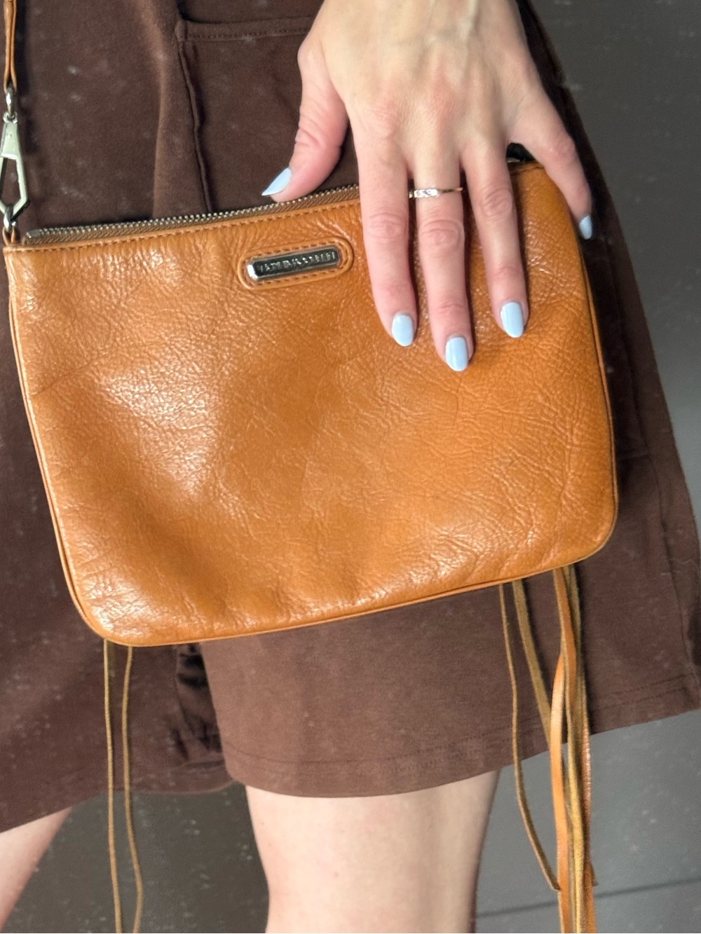 Rebecca Minkoff Cognac Leather Crossbody Bag